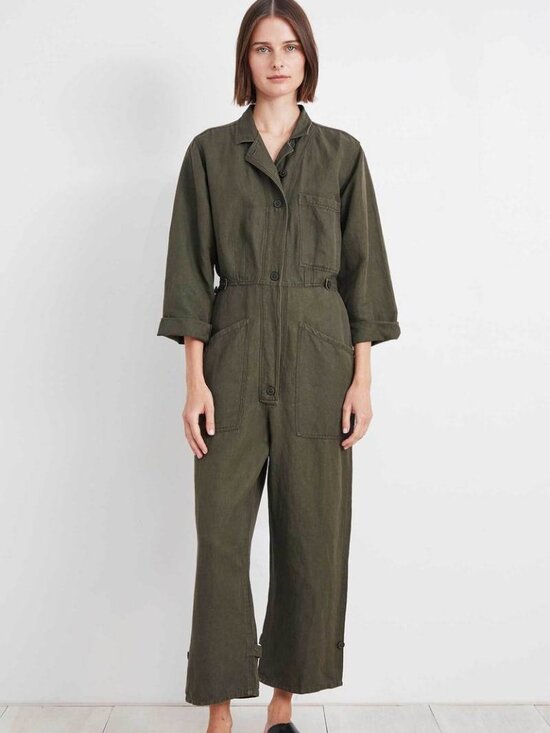 Apiece Apart Pants - Apiece Apart Ares Jumpsuit in Olive Size 4